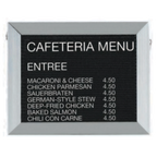 Thumbnail image #1 for AARCO Products BOFD1218L Indoor Wall-Mounted Message Center Board, 18"W x 12"H, Black Felt, Aluminum Frame, Letter Set