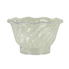 Thumbnail image #1 for Thunder Group PLDS005C 5 oz Clear Plastic Swirl Tulip Dessert Dish Case of 8 Dozen