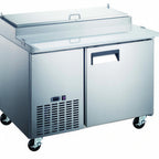 Thumbnail image #1 for Drago DRPP49 Pizza Prep Table, 14 cu. ft., 1 Door, Stainless Steel, 49.8"W x 31.5"D x 42.8"H