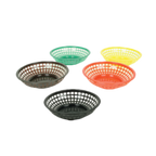 Thumbnail image #2 for Thunder Group PLBK008K Fast Food Basket, 8" Round, Polypropylene, Black Case of 12 Dozen