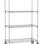 Thumbnail image #1 for Metro Super Erecta SA-3636C-80-M4 Super Adjustable Mobile Wire Shelving Unit, 36"W x 36"D x 80"H, 800 lb. capacity per shelf, 1200 lb. capacity per