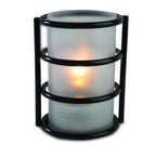 Thumbnail image #2 for Sterno Industrial Chic 85304 Frosted Glass Globe Cylinder, 5" H x 3" Dia., Fits Lamp Bases