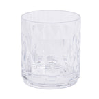 Thumbnail image #2 for G.E.T. Fitzgerald DM-10R-CL Clear SAN Plastic Rocks Drinking Glass, 10 oz Case of 2 Dozen
