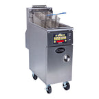 Thumbnail image #1 for Royal Range of California Delux Series RHEF-45-CM Gas Floor Fryer, Tube-Fired, 45–50 lb, Computer Controls, Stainless Steel Frypot