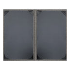 Thumbnail image #2 for Risch Milan MILAN-2V 8.5X14 Hardback Simulated Woven Vinyl Menu Cover, 8-1/2 x 14 in, Double-Fold, 2-View Case of 25