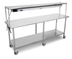 Thumbnail image #6 for John Boos Mobile Stainless Steel Expediting Work Table with Infrared Food Warmer, Overshelf, and Locking Casters, 84 x 24 x 54 Inches