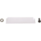 Thumbnail image #1 for AllPoints Foodservice Parts & Supplies Mavrik 281993 Pressure Pad Assembly, White Rectangular Teflon Block with Screw and Washer