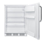 Thumbnail image #2 for Summit Commercial FF6W7BZ Commercial Reach-In Refrigerator, 5.5 cu. ft., 24 in., Solid Hinged Door, White, Right-Hand Swing