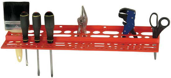 Product image #4 for Quantum 96-Item Red Tool Rack, 24-1/8 x 6 x 2-3/4 Inches