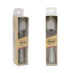Thumbnail image #1 for CAC China 2108-01 Demitasse Teaspoon, 6", 18/0 Stainless Steel, Pearl Pattern Case of 50 Dozen