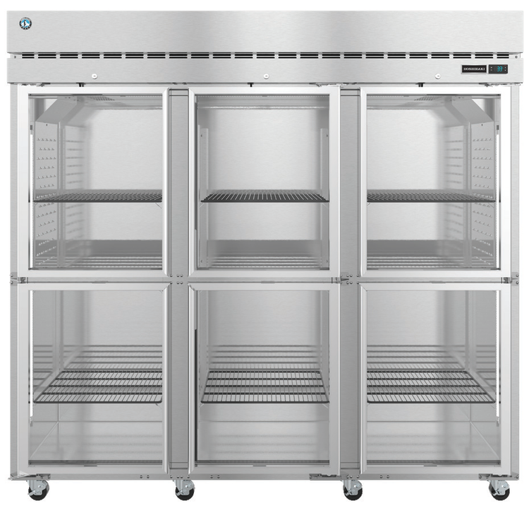 Product image #5 for Hoshizaki Steelheart Three-Section Half Glass Door Reach-In Refrigerator, Standard Depth