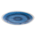 Thumbnail image #1 for Libbey APS Germany - Blue Ocean APS 84674 Round Melamine Plate, 8.5 in, Blue/White