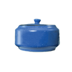 Thumbnail image #1 for International Tableware Campfire CF-61 Ceramic Sugar Bowl with Lid, 13 oz., Speckle Ocean Blue 1 Dozen