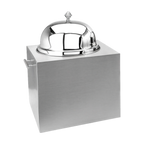 Thumbnail image #1 for Eastern Tabletop 7041 Single Ice Cream Unit with Insulated High-Polish Dome Lid, Stainless Steel Brushed Base