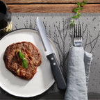 Thumbnail image #2 for New Star Foodservice Inc. 58949 Jumbo Steak Knife, 5" Rounded Serrated Blade, 10" Plastic Handle Case of 12 Dozen