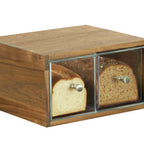 Thumbnail image #1 for Cal-Mil 23150-2-78 Bread Display Case, Acrylic, Hinged Door, Walnut, 13.63"W x 13"D x 7.13"H