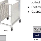 Thumbnail image #4 for Channel Manufacturing 615 Semi-Enclosed Aluminum End-Load Bun Pan Rack, 16 Full-Size Pan Capacity