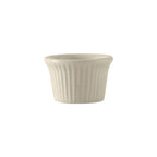 Thumbnail image #1 for Tuxton China DuraTux®© BEX-0152 Ceramic Ramekin, 1-1/2 oz, 2-1/4" Round, Fluted, American White/Eggshell Case of 4 Dozen