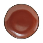 Thumbnail image #1 for Tuxton China Artisan GAR-005 9-Inch Round Ceramic Coupe Plate, Red Rock Case of 2 Dozen