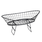 Thumbnail image #2 for TableCraft Products Grand Master GMT2412 Oblong Metal Serving Basket, Black Powder-Coated, Adjustable, 24 x 12 x 6 in Case of 4