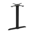 Thumbnail image #1 for JustChair Manufacturing TBX0522-28 Dining Height Table Base, 22" x 5" Spread, 3" Diameter Column, Steel & Cast Iron