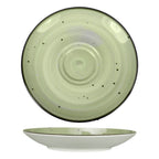 Thumbnail image #1 for International Tableware Rotana RT-2-LI Round Ceramic Saucer, 6-1/2" Diameter, Lime Case of 3 Dozen