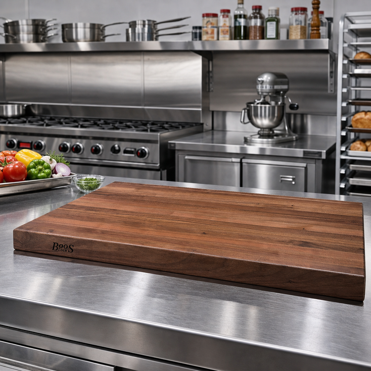 Product image #2 for Boos Block 36-Inch x 27-Inch Edge Grain American Black Walnut Kitchen Countertop with Varnique Finish
