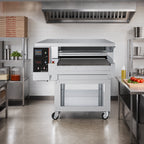 Thumbnail image #3 for Pizza Group Dragon D24G-LR Left-to-Right Gas Refractory Stone Conveyor Pizza Oven, 24-Inch Belt
