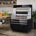 Thumbnail image #3 for Turbo Air Horizontal Low Profile Open-Air Cooler with Glass Side Panels, 37-Inch Wide, 4.2 Cu. Ft.