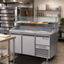 Thumbnail image #2 for Marra Forni Two-Section Refrigerated Pizza Prep Table with Granite Work Surface and 7 x 1/3 Pan Rail