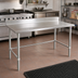 Thumbnail image #2 for John Boos Stallion 84-Inch x 24-Inch Stainless Steel Work Table with 5-Inch Backsplash