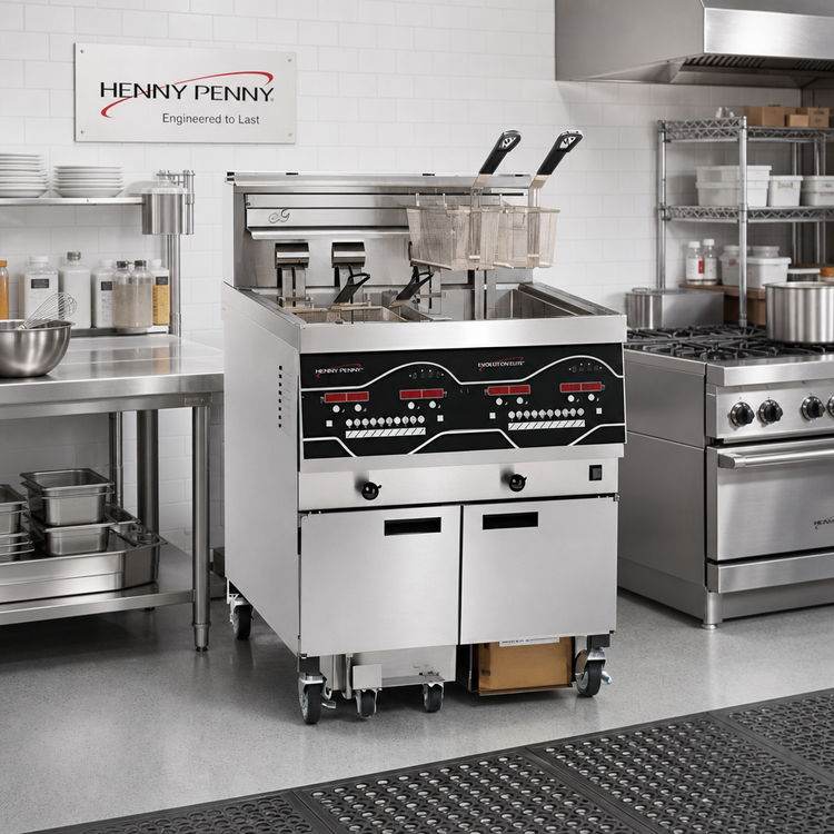 Product image #2 for Henny Penny Evolution Elite 2-Well Electric Open Fryer, 30 lb. Per Vat, Stainless Steel