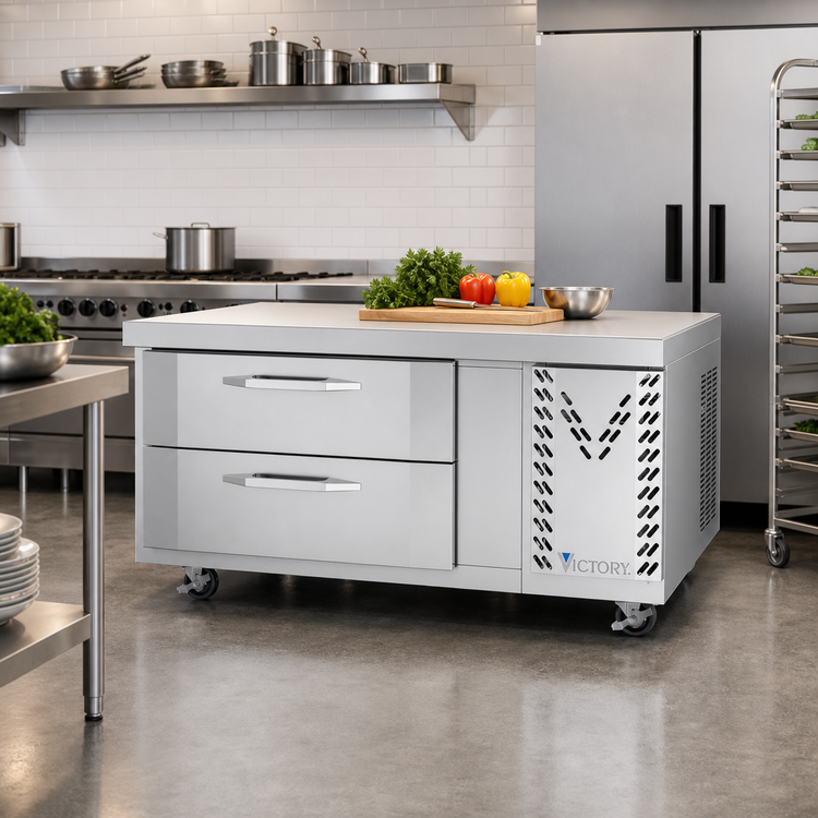 Product image #2 for Victory V-Core 48-Inch Two-Drawer Self-Contained Chef Base Refrigerator