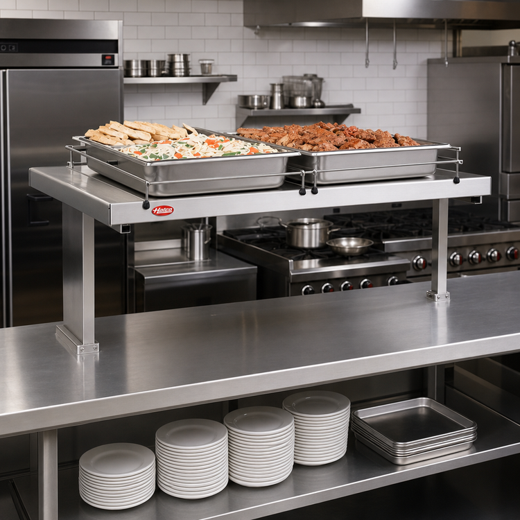 Product image #2 for Hatco Glo-Ray 72-Inch Freestanding Heated Shelf with Stainless Steel Top, 15-3/4-Inch Deep