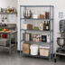 Thumbnail image #2 for Quantum 72W x 36D x 63H Wire Shelving Starter Unit, 5 Shelves, Gray Epoxy Antimicrobial Finish