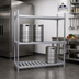 Thumbnail image #2 for Advance Tabco 42-Inch Aluminum 3-Shelf Keg Rack, 4-Keg Capacity