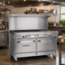 Thumbnail image #2 for Southbend Ultimate 60-Inch Gas Restaurant Range with 4 Open Burners, 36-Inch Griddle and 2 Standard Ovens