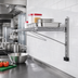 Thumbnail image #2 for Eagle Group Adjustable Post Wire Wall Mount End Unit for 24-Inch Deep Shelves, Chrome-Plated