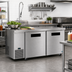 Thumbnail image #2 for Hoshizaki Steelheart ULF67B Two-Door Undercounter Reach-In Freezer, 67