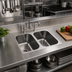 Thumbnail image #2 for Eagle Group Seamless Weld-In Two-Compartment Sink, 10