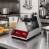 Thumbnail image #2 for Adcraft Single Countertop Belgian Waffle Maker with 7-Inch Round Grids, Digital Timer, 120V