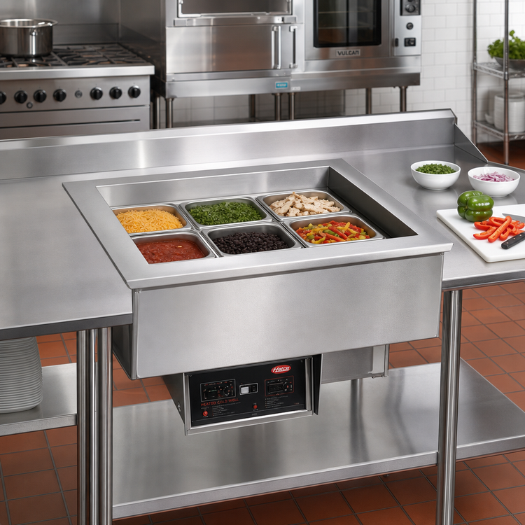Product image #2 for Hatco HCWBIR-6DA Drop-In Hot/Cold Well, 6 Full-Size Pan Capacity