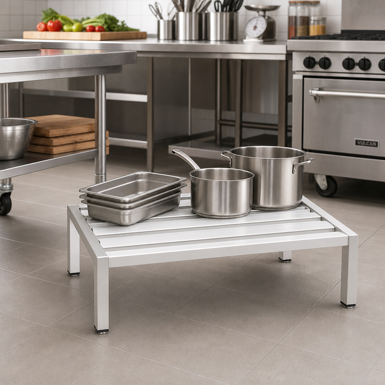 Product image #2 for New Age Heavy-Duty Aluminum Dunnage Rack, 36 Inch x 24 Inch x 12 Inch, 2000 lb Capacity