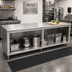 Thumbnail image #2 for John Boos 144-Inch x 36-Inch Stainless Steel Open Front Cabinet Base Work Table with Stallion Safety Edge