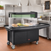 Thumbnail image #2 for Cambro CVC75DCE6 6-Inch Black Merchandising Display Extender for CVC75 Vending Cart