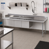 Thumbnail image #2 for Advance Tabco 95-Inch Right-Hand 3-Compartment Sink Dishtable with 35-Inch Drainboard