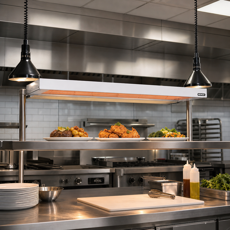 Product image #2 for Nemco Dual Unlighted Remote-Controlled Infrared Strip Heater, 48 Inch, 240 Volt