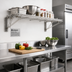 Thumbnail image #2 for Eagle Group Stationary Wire Wall-Mount Shelf Bracket for 24-Inch Deep Shelves, Mid Unit, Stainless Steel
