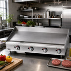 Thumbnail image #2 for Star (Middleby) Star-Max 648TF Heavy-Duty 48-Inch Countertop Gas Griddle, 1-Inch Polished Steel Plate, Embedded Thermostatic Controls