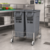 Thumbnail image #3 for Slim Jim Double Trash Can Dolly for 16- and 23-Gallon Containers, Stainless Steel